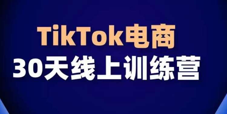 TikTok电商带货30天线上课，不可错过的全球流量洼地！网赚项目-副业赚钱-互联网创业-资源整合南风学院