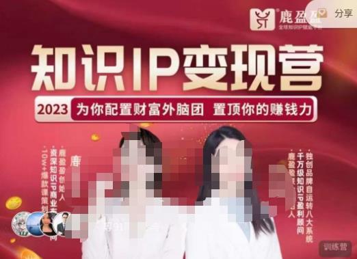鹿盈盈-知识IP变现实操营，​普通人可复制的知识产品落地实操课，​带你打通知识IP变现底层逻辑网赚项目-副业赚钱-互联网创业-资源整合南风学院