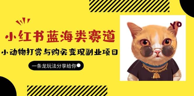 小红书蓝海类赛道：小动物打赏与购买变现副业项目，一条龙玩法分享给你网赚项目-副业赚钱-互联网创业-资源整合南风学院