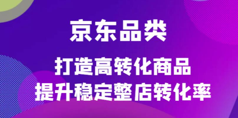 京东电商品类定制培训课程，打造高转化商品提升稳定整店转化率网赚项目-副业赚钱-互联网创业-资源整合南风学院