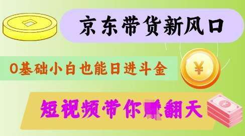 最新京东短视频带货代运营秘籍，轻松躺挣【揭秘】网赚项目-副业赚钱-互联网创业-资源整合南风学院
